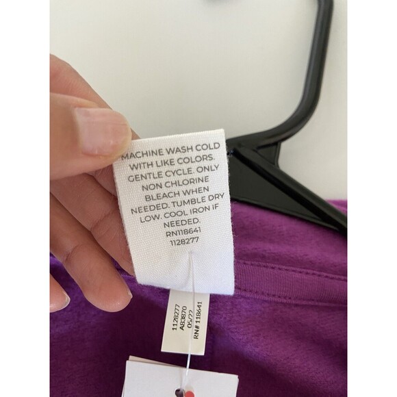 Livi Active French Terry  Sweatshirt Hoodie Dress 14/16 Fuschia Pink Womens New - Picture 11 of 12